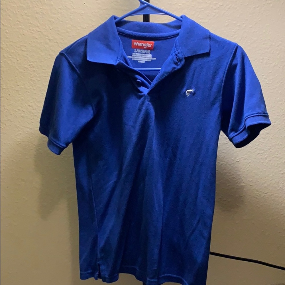 Blue Wrangler Polo Shirt for Boys | Large (10/12)